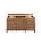 James Martin Vanities Brittany 60in Single Vanity Cabinet, Saddle Brown 650-V60S-M-SBR - alternate 1